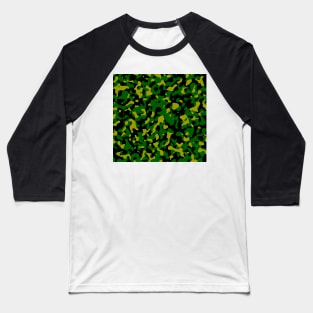 Camouflage green and yellow Baseball T-Shirt